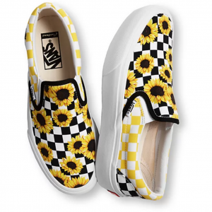 CUSTOMS SUNFLOWERS SLIP-ON PLATFORM