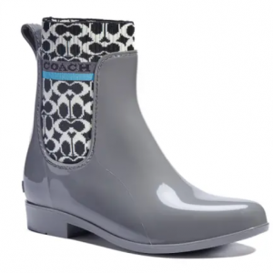 COACH Rivington Waterproof Chelsea Rain Boot