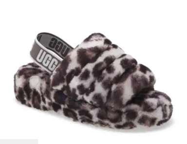 UGG Fluff Yeah Genuine Shearling Slingback Sandal